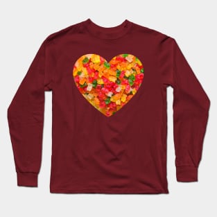 Gummy Bears Candy Heart Long Sleeve T-Shirt